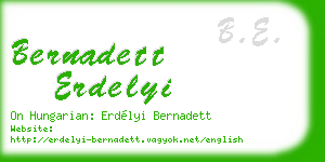 bernadett erdelyi business card